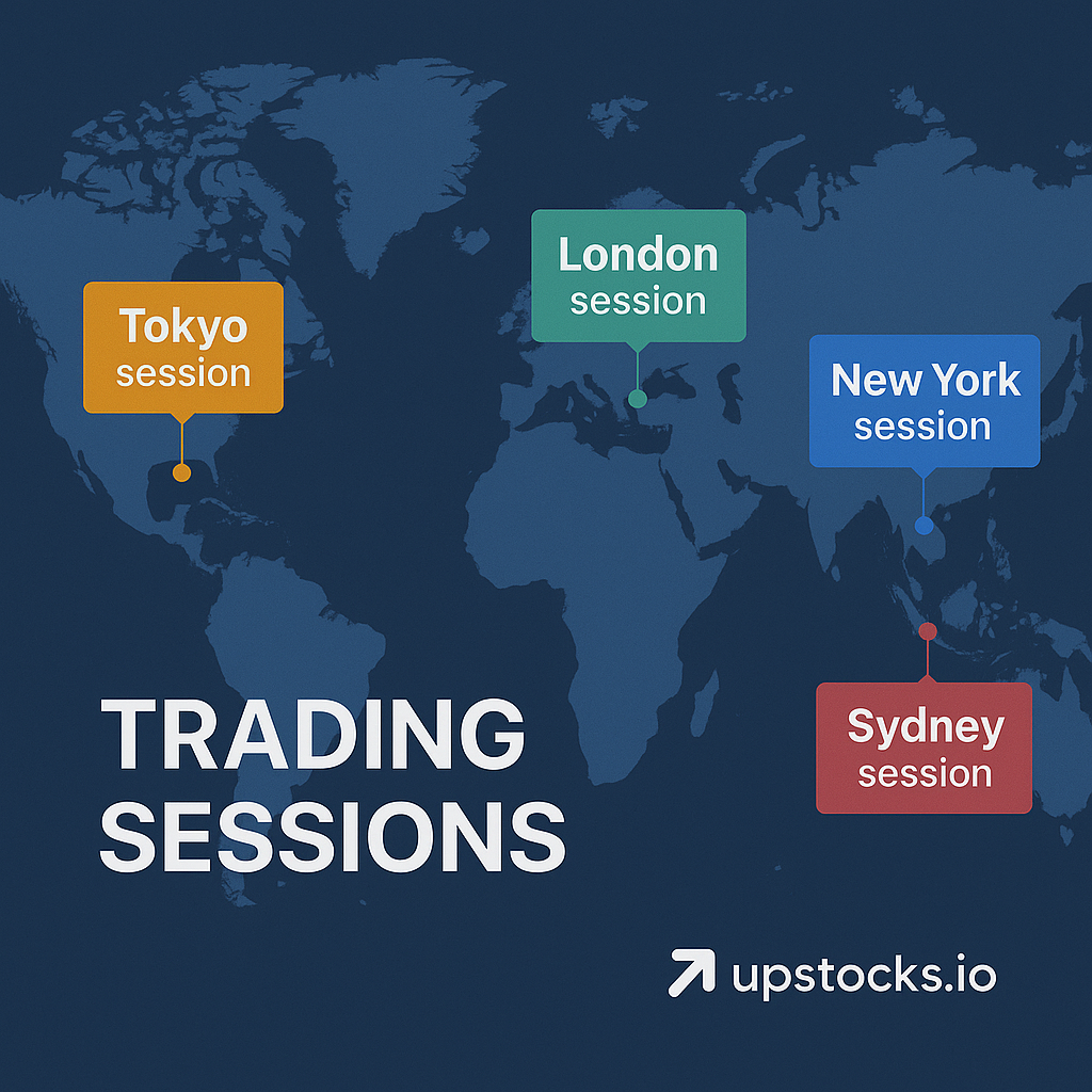 Global Forex Trading Sessions Clock showing Sydney Tokyo London and New York markets